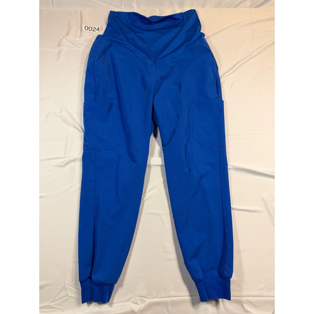 Mandala Maternity Scrub Joggers Royal Blue Equa-Tek P-M Medium